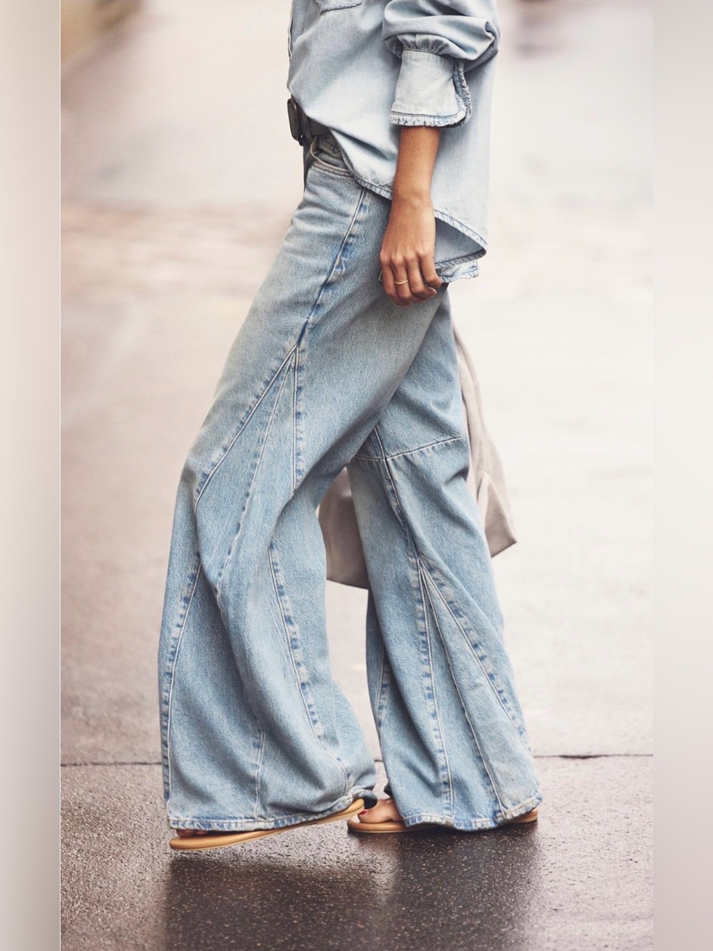 Free People We the Free Eden Slouchy Wide Leg Jean NWOT